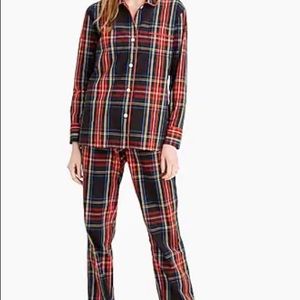 J.Crew Tartan Plaid PJ Set, Large